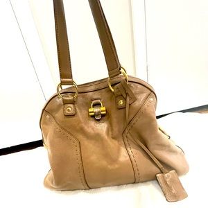 Brown YSL (Saint Laurent) Original Calfskin Muse Bag- Large